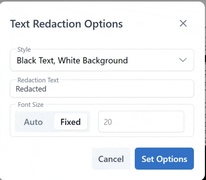 AutoFixedPDFTextRedaction